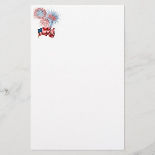 4e juli vuurwerk briefpapier (Voorkant)