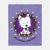 4e juli Westie Fleece Blanket (Voorkant)