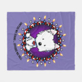 4e juli Westie Fleece Blanket Deken (Voorkant (Horizontaal))