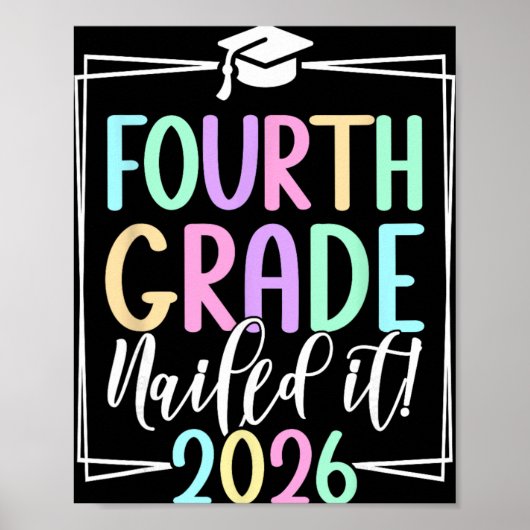 4e klas 2026 Vierde klas afstuderen _2  Poster (Voorkant)