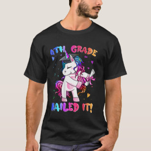 4e klas genageld het eenhoorn gelukkig laatste dag t-shirt