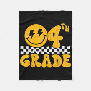 4e klas Groovy Smile Face Vierde klas leraar B Fleece Deken