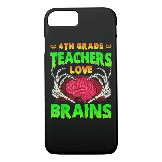 4e klas leraren hersenen skelet hand hart hal Case-Mate iPhone case (Achterkant)