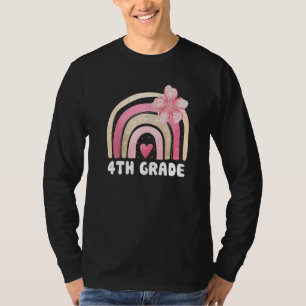 4e klas Leuke regenboog Kinder leraren veld dag 20 T-shirt