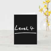 4e klas niveau 4 student &amp; leraar cool terug kaart (Gele Bloem)