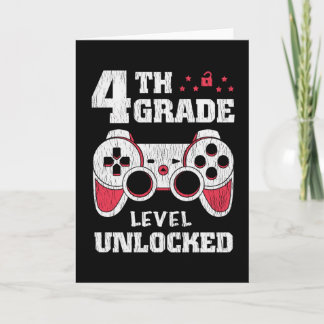 4e klas niveau ontgrendeld gamer terug naar school kaart