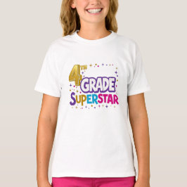 4e klas terug naar school 2024 meisje t-shirt