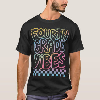 4e klas vibes gelukkige leraren terug naar school t-shirt