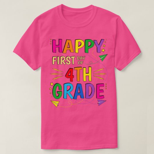 4e klas Vierde Terug naar School T-shirt (Design voorkant)