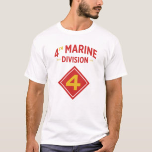 4e Mariene Afdeling Militaire Verenigde Staten T-shirt