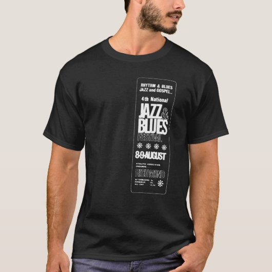 4e nationaal Jazz Blues festival T-shirt (Voorkant)