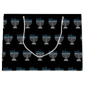 4e nuit de Hanoukka Parties scintillant grand sac  (Devant)