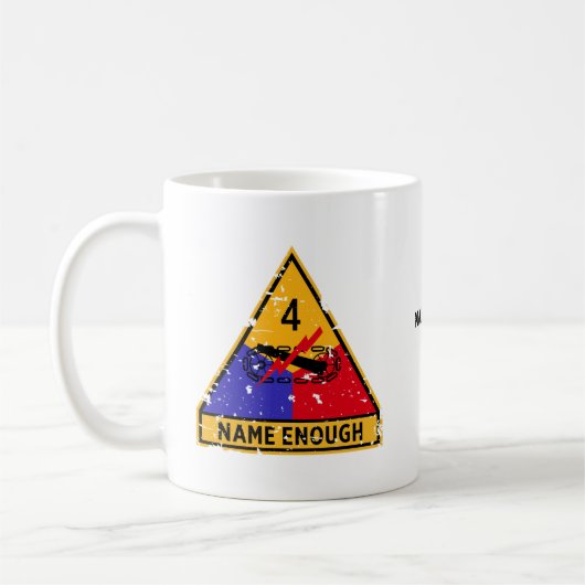 4e pantserdivisie "Name Enough" Koffiemok (Links)