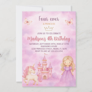 4e Prinses Verjaardag Uitnodiging