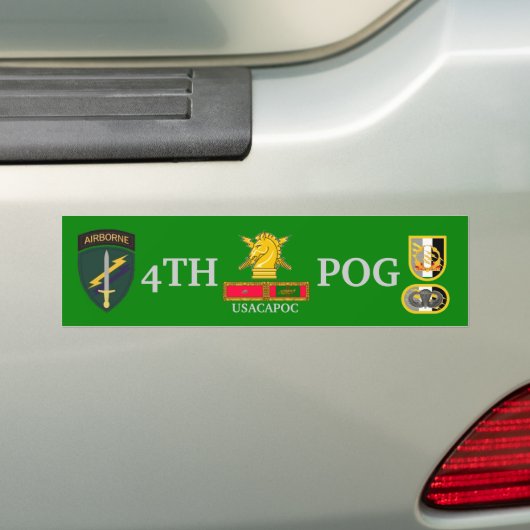 4e PSYOPS GROEP BUMPERSTICKER (Op auto)