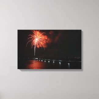 4e ringen sinaasappel canvas afdruk
