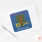 4E SQUADRON 4E CAVALRY 1ER STICKERS D'INFANTERIE (Enveloppe)