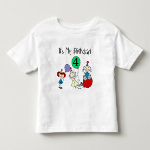 4e Stick Kids Party Anniversaire Tshirts et cadeau