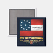 4e Texas Infantry Magneet (Voorkant / Achterkant)