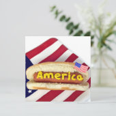 4e uitnodiging van de BBQ van juli (Staand voorkant)