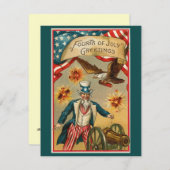 4e uitnodiging van de BBQ van juli (Voorkant / Achterkant)