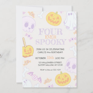 4e uitnodiging van de partij Halloween van de gebo