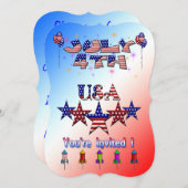 4e uitnodiging van de Verenigde Staten van Amerika (Voorkant / Achterkant)