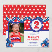 4e van de tweede uitnodiging van de Tweede verjaar (Voorkant / Achterkant)