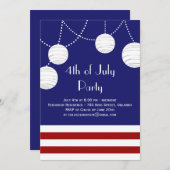 4e van de Uitnodiging van de Lantaarns van de Part (Voorkant / Achterkant)