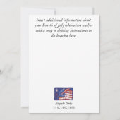 4e van de uitnodigingen van juli (Achterkant)