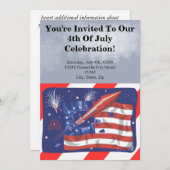 4e van de uitnodigingen van juli (Voorkant / Achterkant)