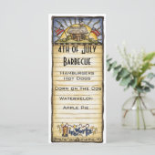 4e van het barbecue-menu van juli menu (Staand voorkant)