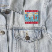 4E VAN JULY GANG & FIREWORKS BUTTON Square (In situ)