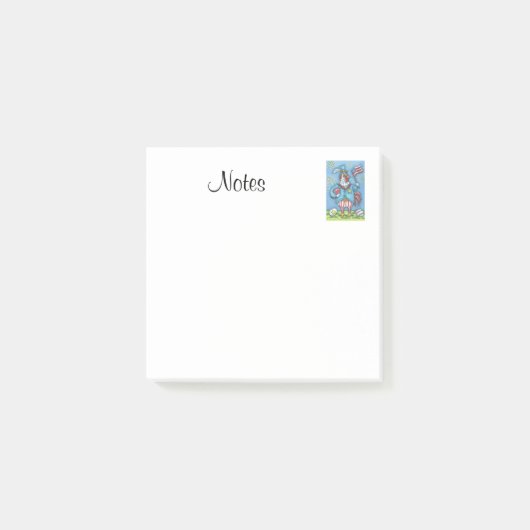 4E VAN JULY ROOSTER, KICKEN 3M Post-it® notes (Voorkant)