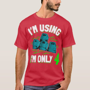 4e verjaardag 4 jaar oude PC Gamer WASD Gaming Vid T-shirt