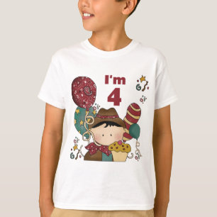 4e verjaardag Cowboy Tshirts en geschenken