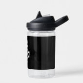 4e verjaardag geruite nummer 4 auto race vlag waterfles (Links)