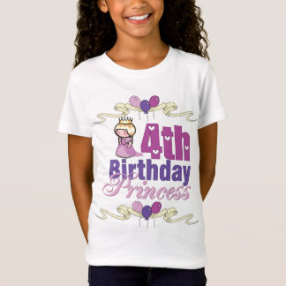 4e verjaardag prinses t-shirt