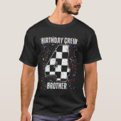 4e Verjaardag Race Car Racing Flag Brother Race Ca T-shirt (Voorkant)