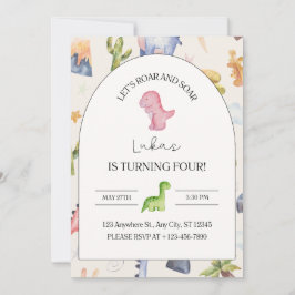 4e verjaardag uitnodiging