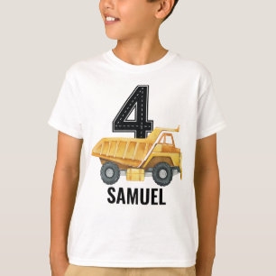 4e verjaardag van de bouw van de vrachtwagen Truck T-shirt