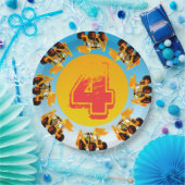 4e verjaardag van de Kinder oprichtingspartij Papieren Bordje (Feest)