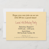 4e verjaardag van de uitnodiging van de partij "Bi (Achterkant)