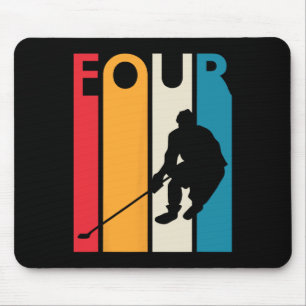 4e verjaardagscadeau Vier hockey Verjaardag 4 jaa Muismat