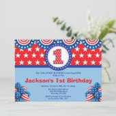 4ème de la première invitation d'anniversaire du (Debout devant)