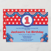 4ème de la première invitation d'anniversaire du (Devant / Derrière)