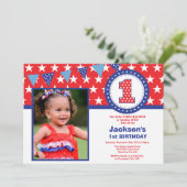 4ème de la première invitation d'anniversaire du (Debout devant)