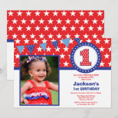 4ème de la première invitation d'anniversaire du (Devant / Derrière)