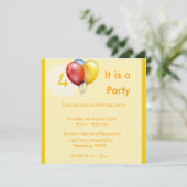 4ème Invitation d'anniversaire (Debout devant)