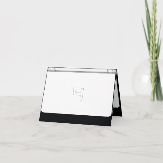 4ème invitation de fête d'anniversaire de Gamer (Devant)